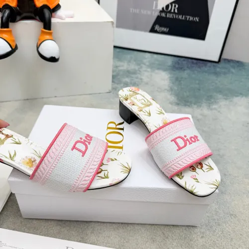 Replica Christian Dior Slippers For Women #1441854 $82.00 USD for Wholesale
