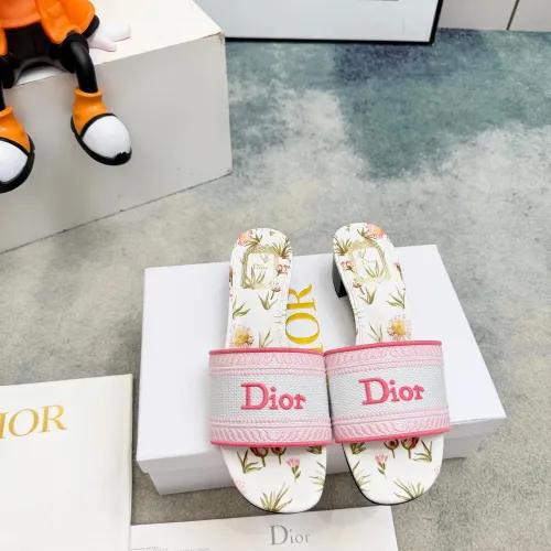 Replica Christian Dior Slippers For Women #1441854 $82.00 USD for Wholesale