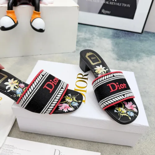 Replica Christian Dior Slippers For Women #1441855 $82.00 USD for Wholesale