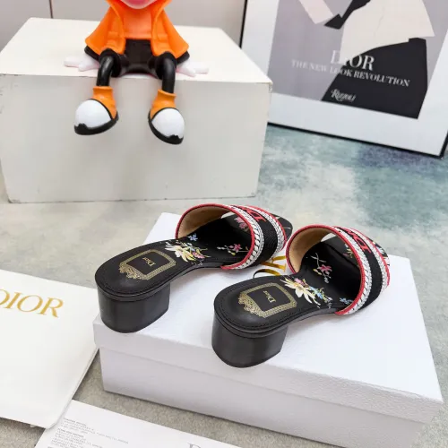 Replica Christian Dior Slippers For Women #1441855 $82.00 USD for Wholesale