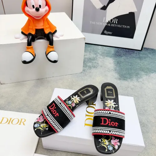 Replica Christian Dior Slippers For Women #1441855 $82.00 USD for Wholesale