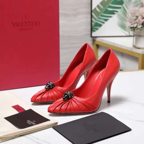 Cheap Valentino High-Heeled Shoes For Women #1441859, $$112.00 USD On Valentino High-Heeled Shoes