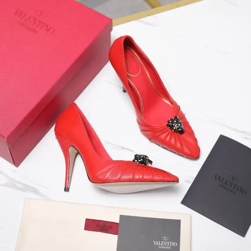 Replica Valentino High-Heeled Shoes For Women #1441859 $112.00 USD for Wholesale