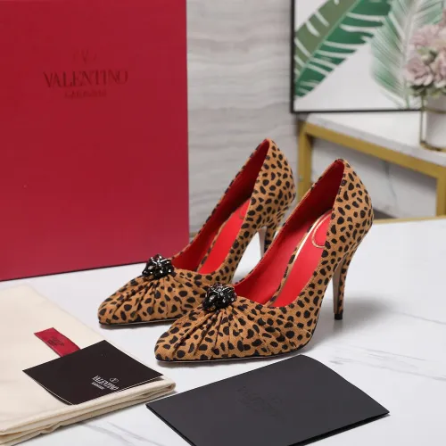 Cheap Valentino High-Heeled Shoes For Women #1441861, $$112.00 USD On Valentino High-Heeled Shoes