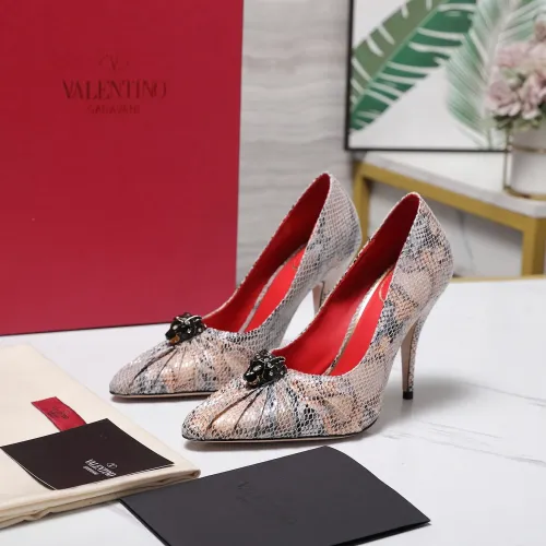 Cheap Valentino High-Heeled Shoes For Women #1441862, $$112.00 USD On Valentino High-Heeled Shoes
