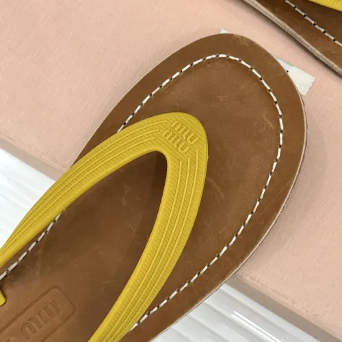 Replica MIU MIU Slippers For Women #1441876 $82.00 USD for Wholesale