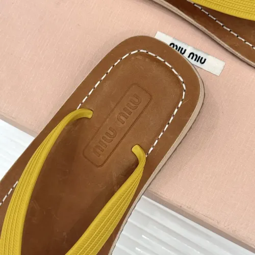 Replica MIU MIU Slippers For Women #1441876 $82.00 USD for Wholesale
