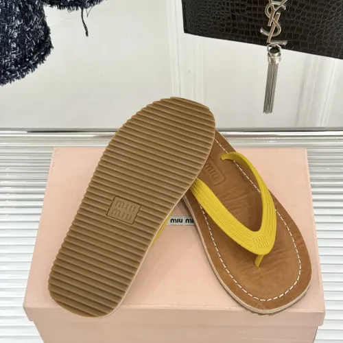 Replica MIU MIU Slippers For Women #1441876 $82.00 USD for Wholesale