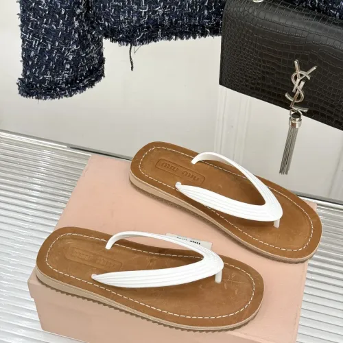Replica MIU MIU Slippers For Women #1441877 $82.00 USD for Wholesale
