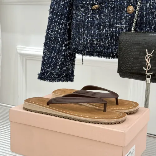 Replica MIU MIU Slippers For Women #1441879 $82.00 USD for Wholesale