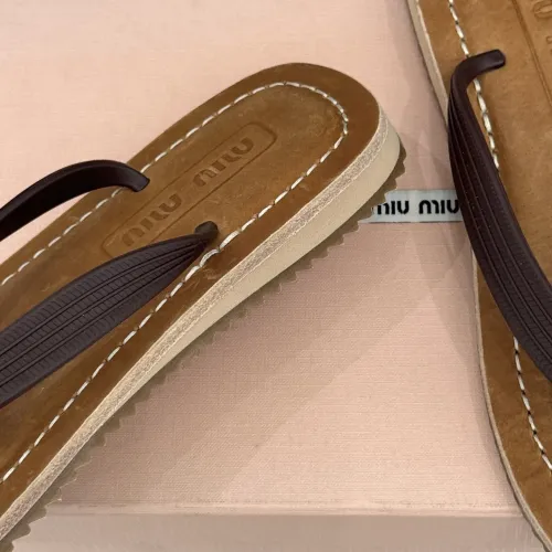 Replica MIU MIU Slippers For Women #1441879 $82.00 USD for Wholesale