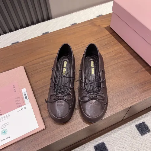 Replica MIU MIU Flat Shoes For Women #1441881 $92.00 USD for Wholesale