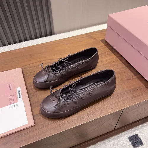 Replica MIU MIU Flat Shoes For Women #1441881 $92.00 USD for Wholesale