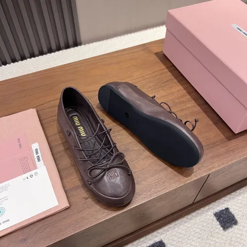 Replica MIU MIU Flat Shoes For Women #1441881 $92.00 USD for Wholesale