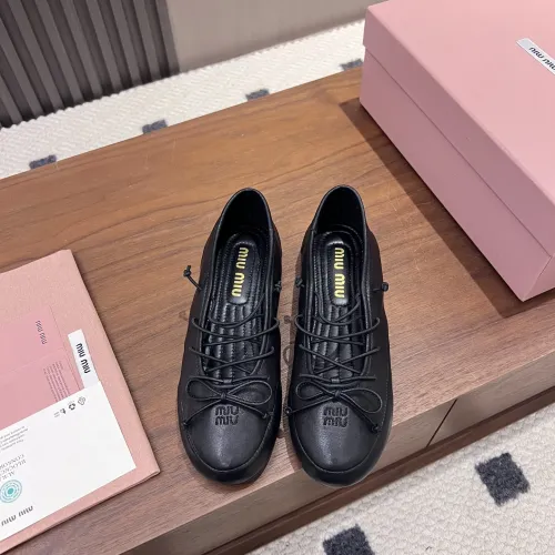 Replica MIU MIU Flat Shoes For Women #1441882 $92.00 USD for Wholesale