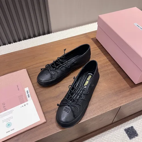 Replica MIU MIU Flat Shoes For Women #1441882 $92.00 USD for Wholesale