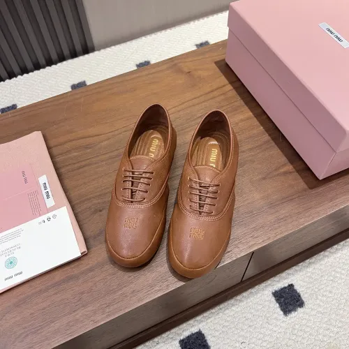 Replica MIU MIU Flat Shoes For Women #1441883 $96.00 USD for Wholesale