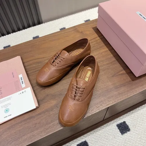 Replica MIU MIU Flat Shoes For Women #1441883 $96.00 USD for Wholesale
