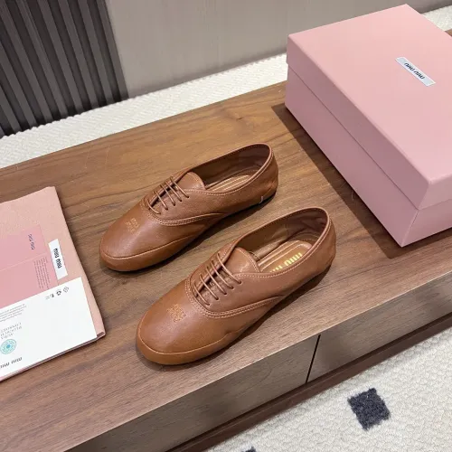 Replica MIU MIU Flat Shoes For Women #1441883 $96.00 USD for Wholesale