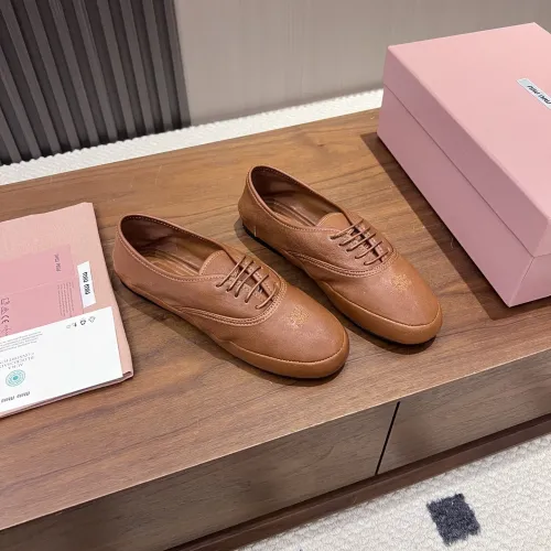 Replica MIU MIU Flat Shoes For Women #1441883 $96.00 USD for Wholesale