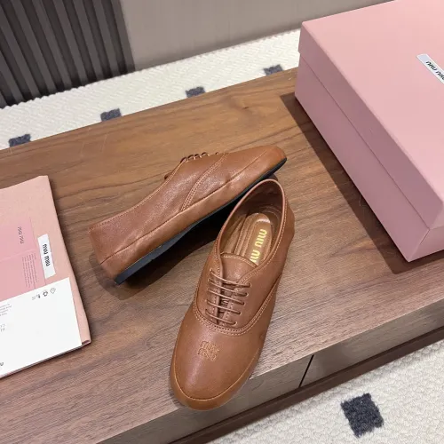 Replica MIU MIU Flat Shoes For Women #1441883 $96.00 USD for Wholesale