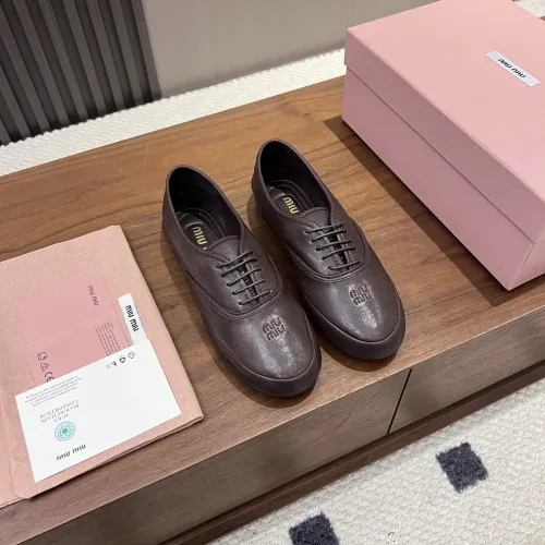 Replica MIU MIU Flat Shoes For Women #1441884 $96.00 USD for Wholesale