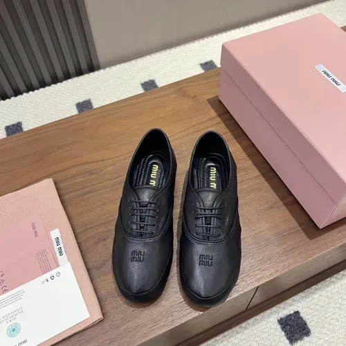 Replica MIU MIU Flat Shoes For Women #1441885 $96.00 USD for Wholesale