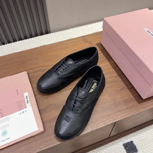 Replica MIU MIU Flat Shoes For Women #1441885 $96.00 USD for Wholesale