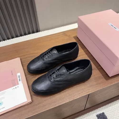 Replica MIU MIU Flat Shoes For Women #1441885 $96.00 USD for Wholesale