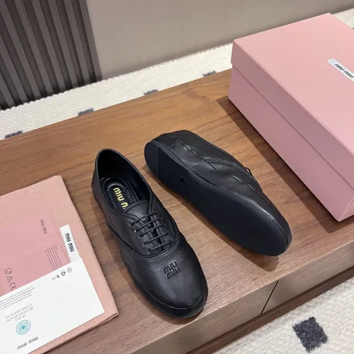 Replica MIU MIU Flat Shoes For Women #1441885 $96.00 USD for Wholesale