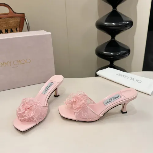 Replica Jimmy Choo Slippers For Women #1441922 $98.00 USD for Wholesale
