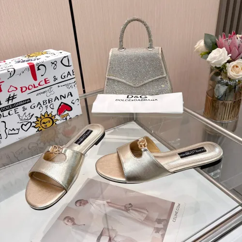 Replica Dolce & Gabbana D&G Slippers For Women #1442001 $82.00 USD for Wholesale