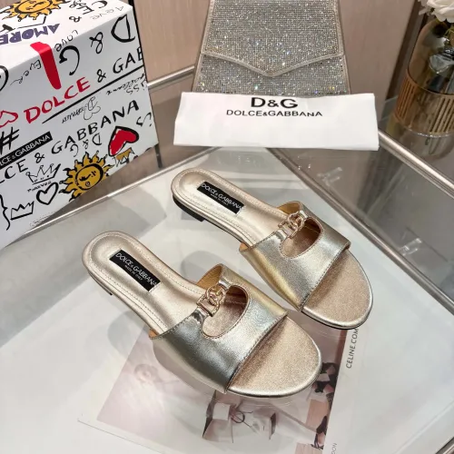 Replica Dolce & Gabbana D&G Slippers For Women #1442001 $82.00 USD for Wholesale