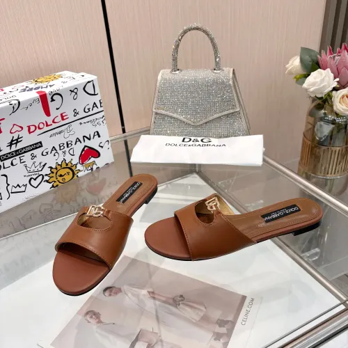 Replica Dolce & Gabbana D&G Slippers For Women #1442004 $82.00 USD for Wholesale
