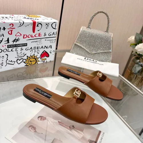 Replica Dolce & Gabbana D&G Slippers For Women #1442004 $82.00 USD for Wholesale