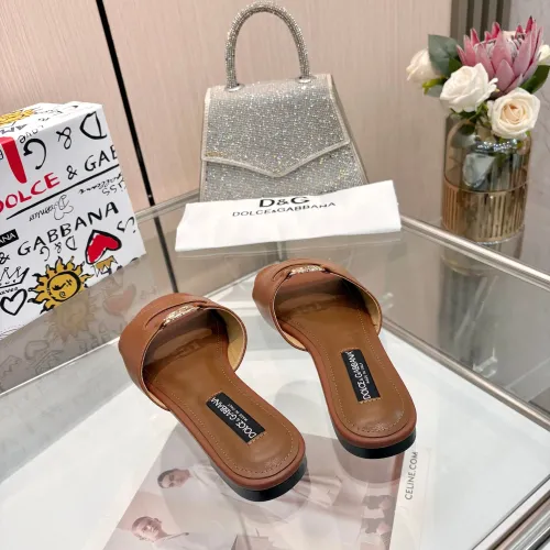 Replica Dolce & Gabbana D&G Slippers For Women #1442004 $82.00 USD for Wholesale