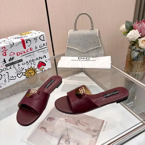 Replica Dolce & Gabbana D&G Slippers For Women #1442005 $82.00 USD for Wholesale