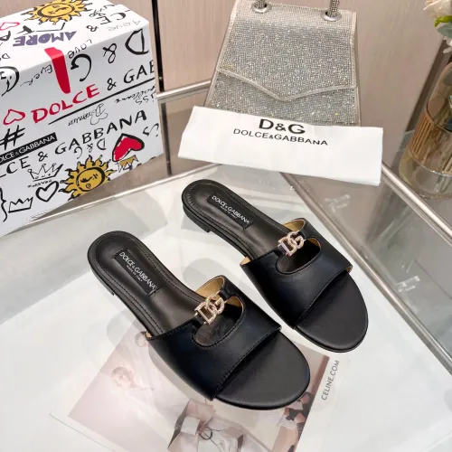 Replica Dolce & Gabbana D&G Slippers For Women #1442007 $82.00 USD for Wholesale