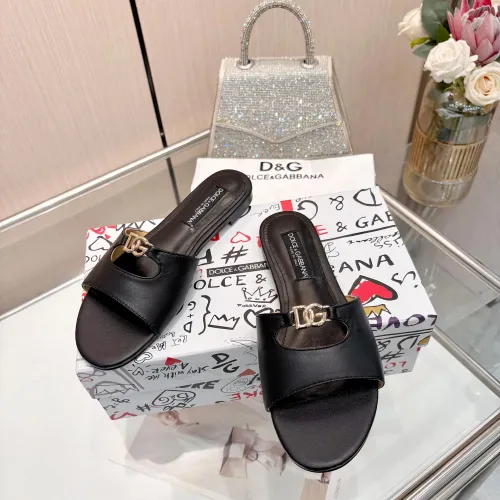 Replica Dolce & Gabbana D&G Slippers For Women #1442007 $82.00 USD for Wholesale