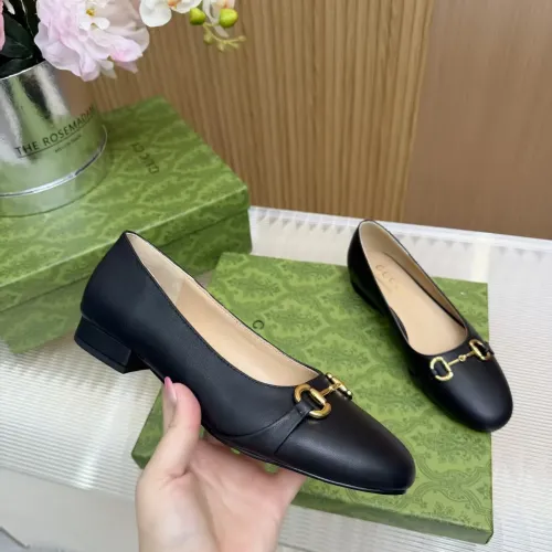 Replica Gucci Flat Shoes For Women #1442082 $92.00 USD for Wholesale