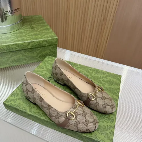 Replica Gucci Flat Shoes For Women #1442084 $92.00 USD for Wholesale