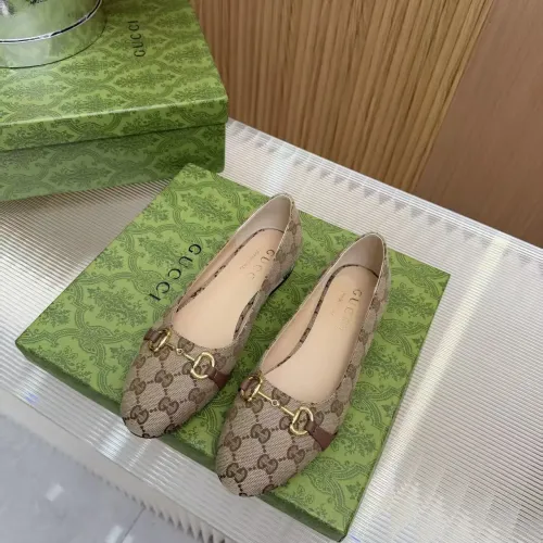 Replica Gucci Flat Shoes For Women #1442084 $92.00 USD for Wholesale