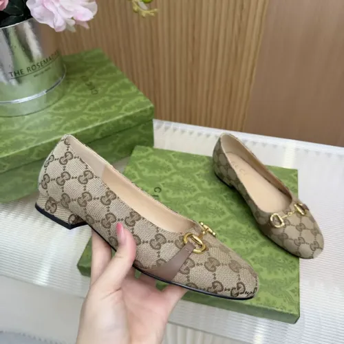 Replica Gucci Flat Shoes For Women #1442084 $92.00 USD for Wholesale