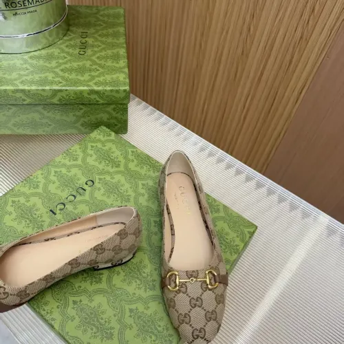 Replica Gucci Flat Shoes For Women #1442084 $92.00 USD for Wholesale