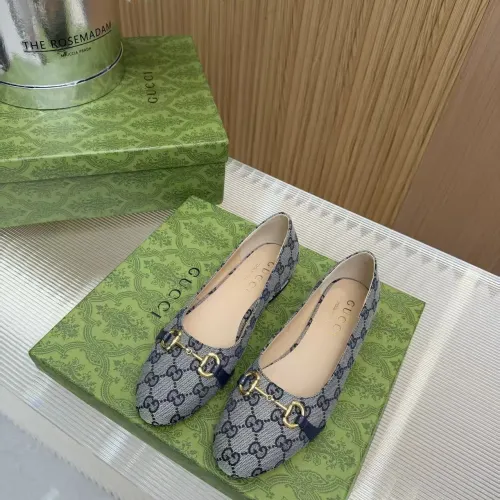 Replica Gucci Flat Shoes For Women #1442085 $92.00 USD for Wholesale