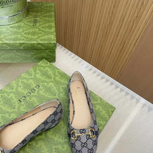 Replica Gucci Flat Shoes For Women #1442085 $92.00 USD for Wholesale