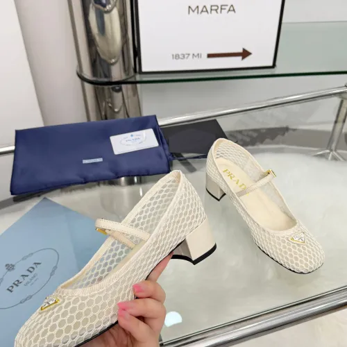 Replica Prada High-heeled Shoes For Women #1442224 $98.00 USD for Wholesale