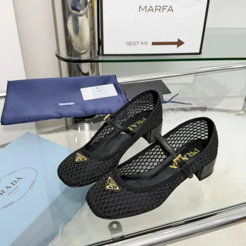 Replica Prada High-heeled Shoes For Women #1442225 $98.00 USD for Wholesale