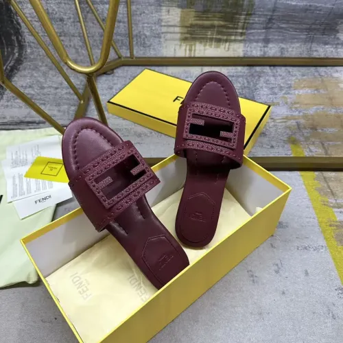 Replica Fendi Slippers For Women #1442302 $85.00 USD for Wholesale