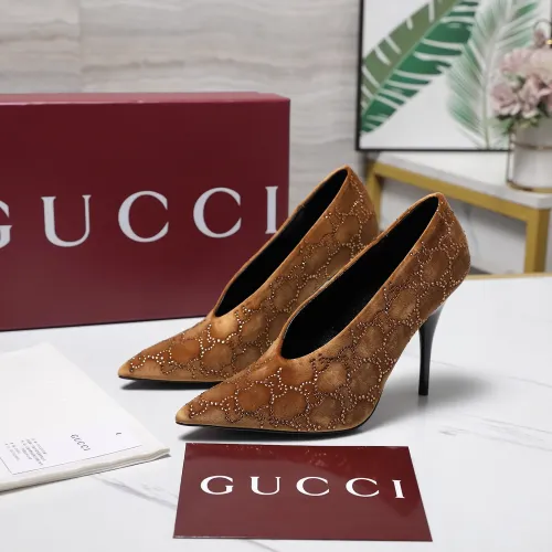 Cheap Gucci High-Heeled Shoes For Women #1442382, $$125.00 USD On Gucci High-Heeled Shoes